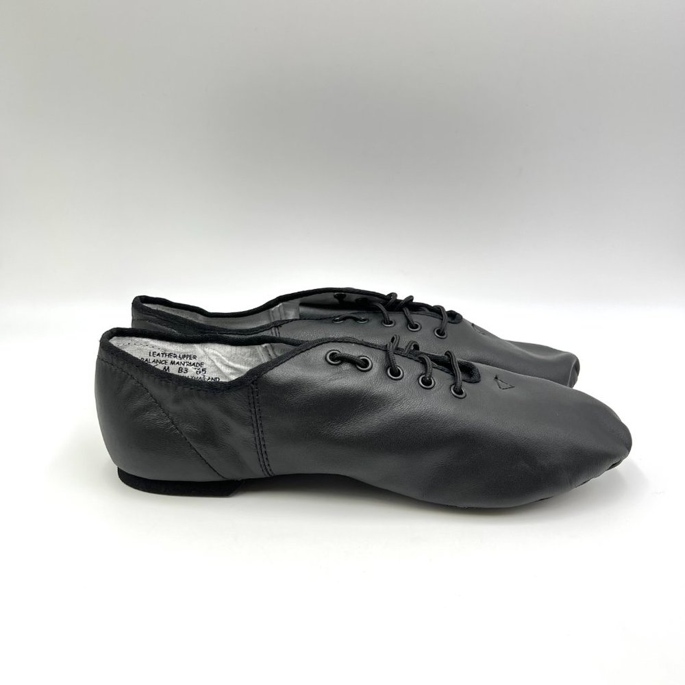 Capezio Size‎ 10.5 EJ1A Economy Jazz Oxford Black Leather Slip On Dance Shoes
